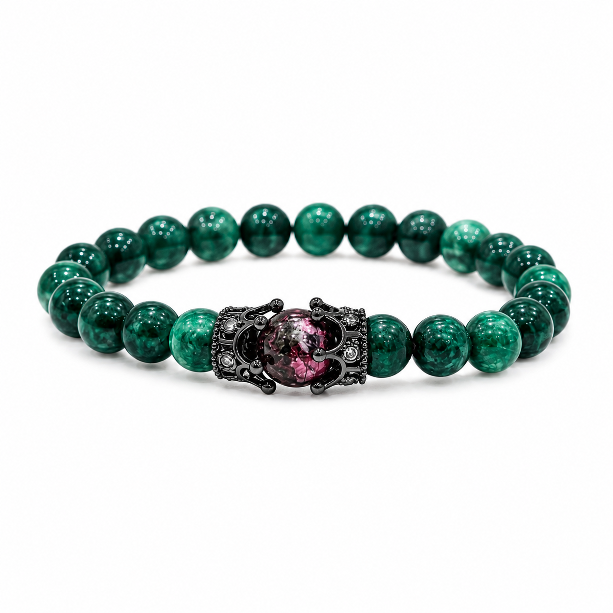 Natural Green Gemstone Bracelet