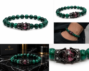 Natural Green Gemstone Bracelet