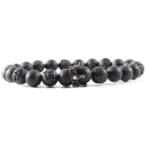 Black King - beaded men bracelet 