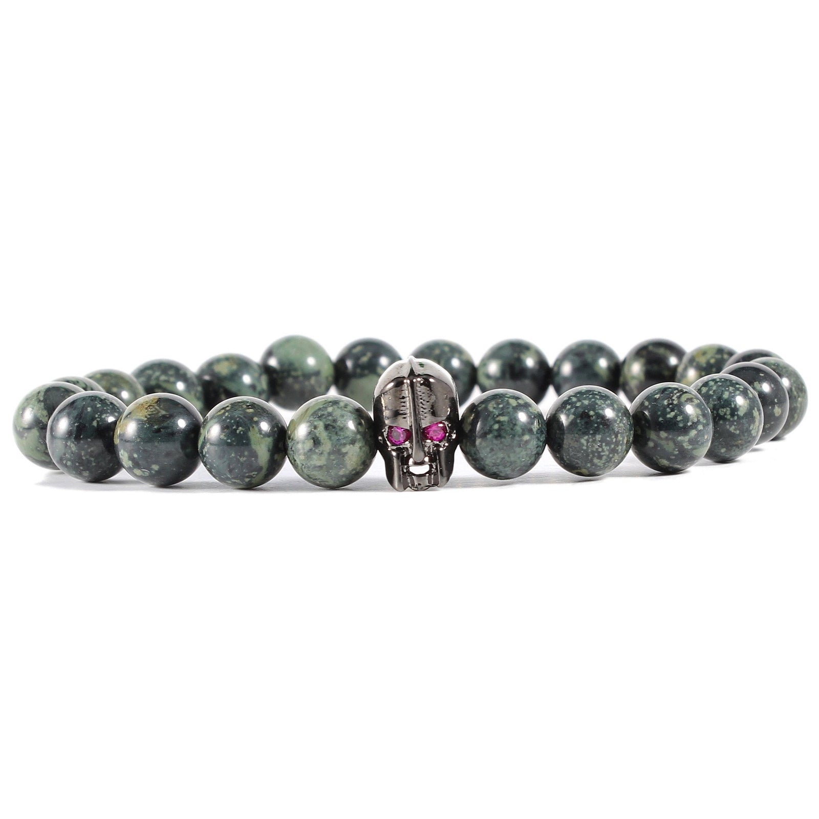 Green Gladiator - beaded men bracelet 